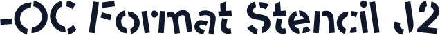 -OC Format Stencil J2
