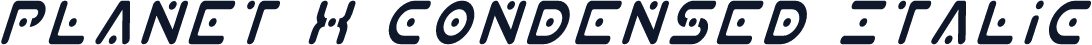Planet X Condensed Italic