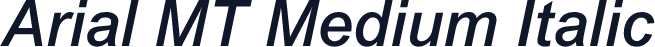 Arial MT Medium Italic