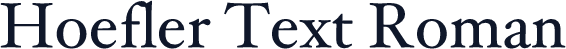 Hoefler Text Roman
