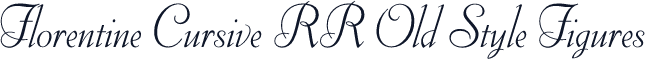 Florentine Cursive RR Old Style Figures