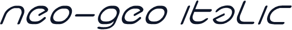 neo-geo italic