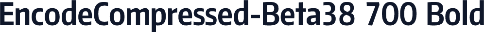 EncodeCompressed-Beta38 700 Bold