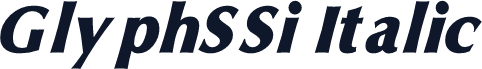 GlyphSSi Italic