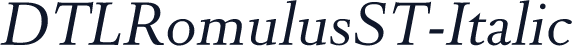 DTLRomulusST-Italic