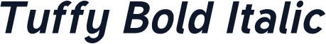 Tuffy Bold Italic