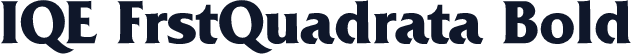 IQE FrstQuadrata Bold