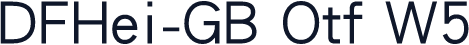 DFHei-GB Otf W5