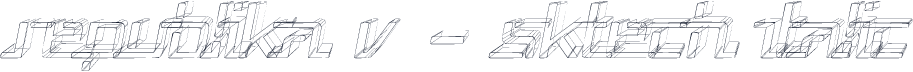 Republika V - Sktech Italic