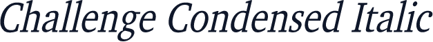 Challenge Condensed Italic