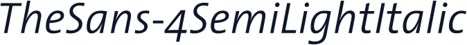 TheSans-4SemiLightItalic