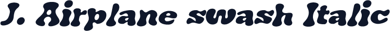 J. Airplane swash Italic