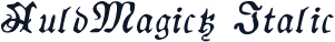 AuldMagick Italic