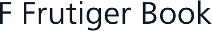 F Frutiger Book