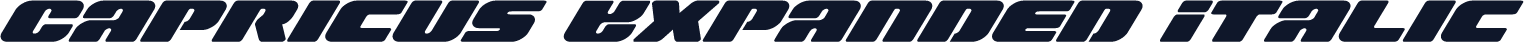 Capricus Expanded Italic