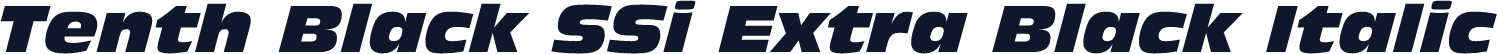 Tenth Black SSi Extra Black Italic