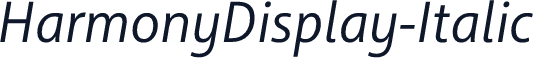 HarmonyDisplay-Italic