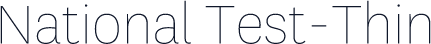 National Test-Thin