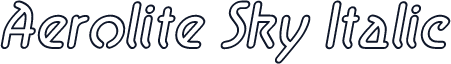 Aerolite Sky Italic