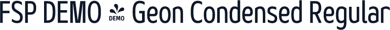 FSP DEMO - Geon Condensed Regular