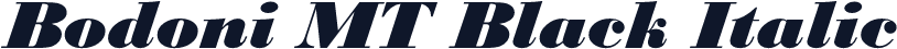 Bodoni MT Black Italic