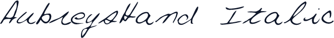 AubreysHand Italic