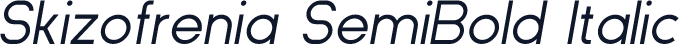 Skizofrenia SemiBold Italic