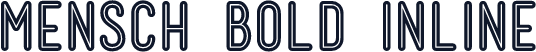 Mensch Bold Inline