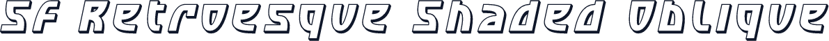 SF Retroesque Shaded Oblique