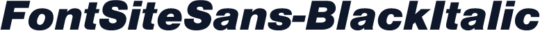 FontSiteSans-BlackItalic