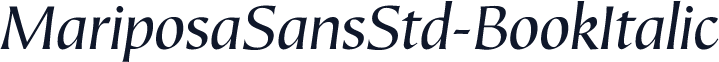MariposaSansStd-BookItalic