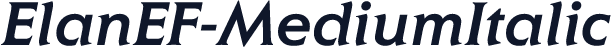 ElanEF-MediumItalic