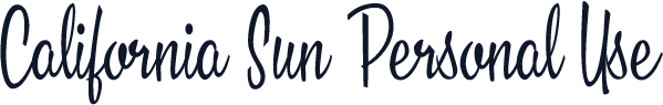 California Sun Personal Use