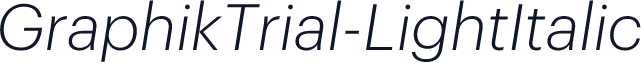 GraphikTrial-LightItalic