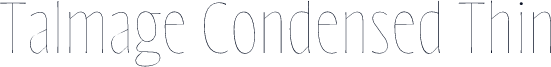 Talmage Condensed Thin