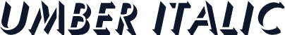 Umber Italic
