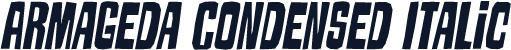 Armageda Condensed Italic