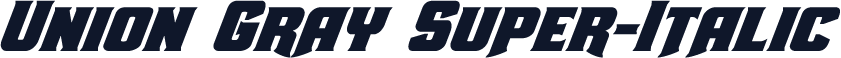 Union Gray Super-Italic