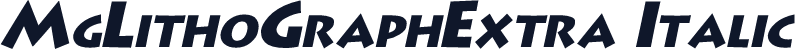 MgLithoGraphExtra Italic