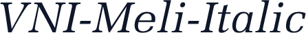 VNI-Meli-Italic