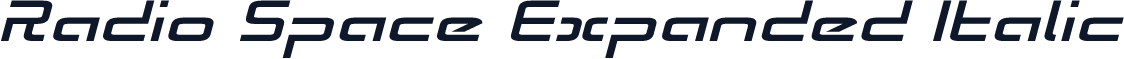 Radio Space Expanded Italic