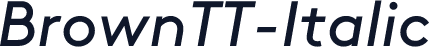 BrownTT-Italic