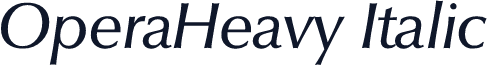 OperaHeavy Italic