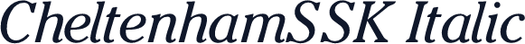 CheltenhamSSK Italic