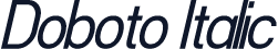 Doboto Italic