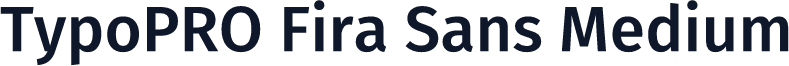 TypoPRO Fira Sans Medium
