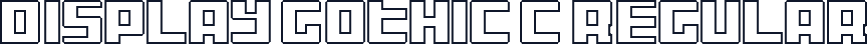 Display Gothic C Regular