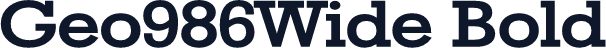 Geo986Wide Bold