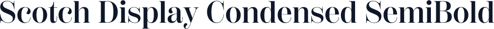 Scotch Display Condensed SemiBold