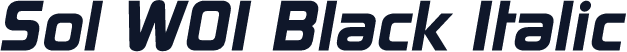 Sol W01 Black Italic